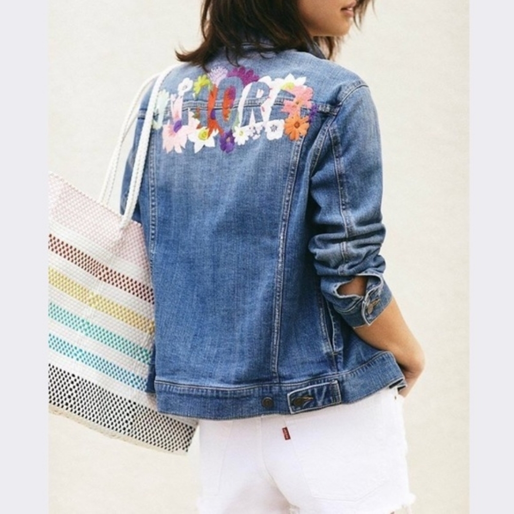 Anthropologie Pilcro Amore Denim Jacket